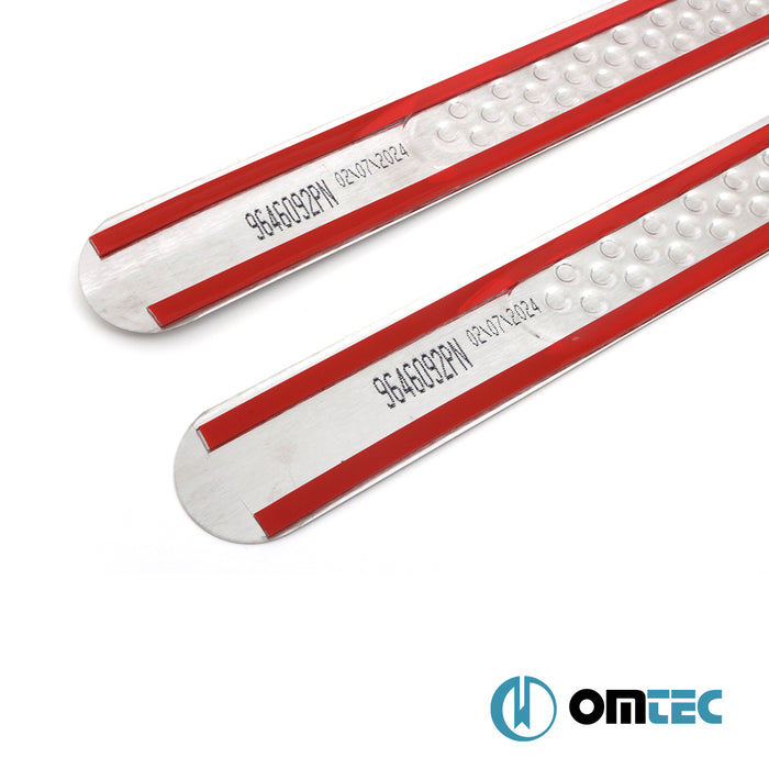 Pointsill Door Sill Cover 2 Pcs. S.Steel (Gloss)  - Opel Mokka E - SUV I  - (2020-)