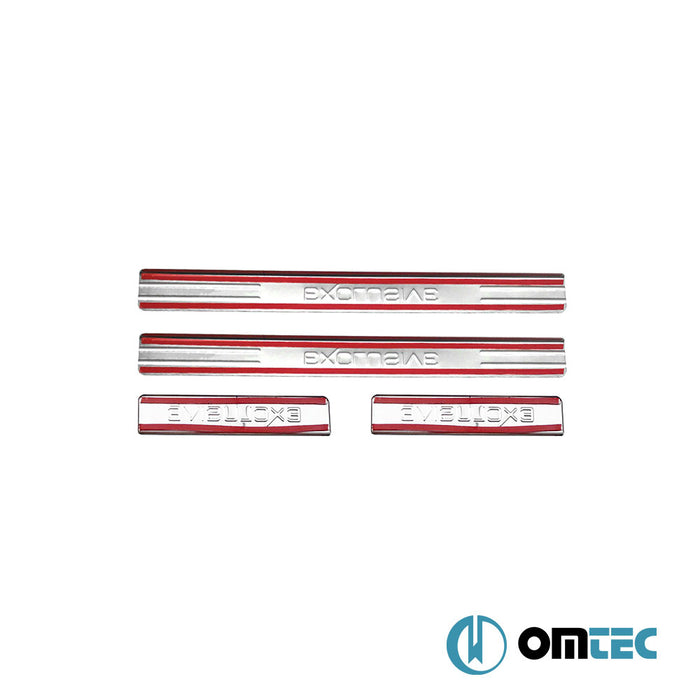 Seuil de porte - Edition : Baguettes chromées en inox (Brillant) - 4 pièces - Dfsk Fengon 500 - SUV I  - (2020-)