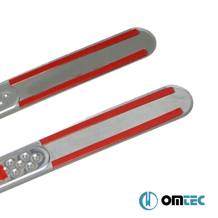 Seuil de porte - Pointsill : Baguettes chromées en inox (Brillant) - 2 pièces - Dfsk Fengon 500 - SUV I  - (2020-)