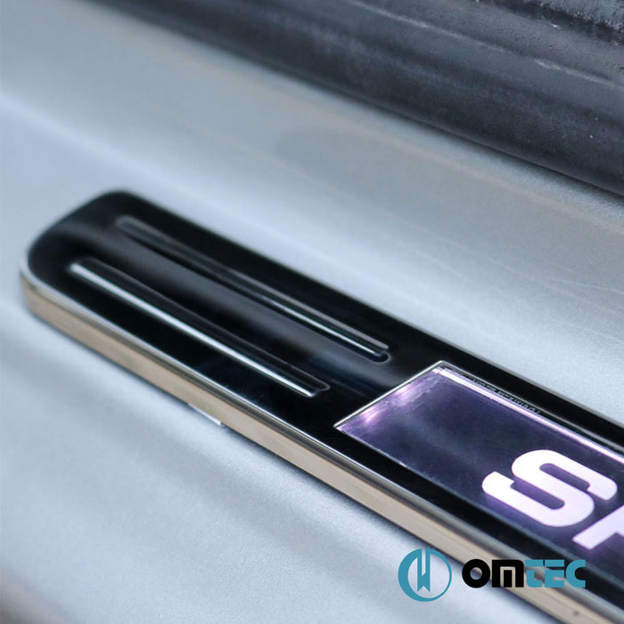Door Sill (Illuminated-Sport-45cm) 4 Pcs. S.Steel - Volkswagen Passat - SD 3G(B8)  - (2015-2019)