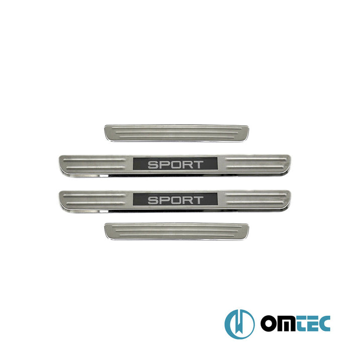 Door Sill (Illuminated-Sport-45cm) 4 Pcs. S.Steel - Volkswagen Passat - SD 3G(B8)  - (2015-2019)