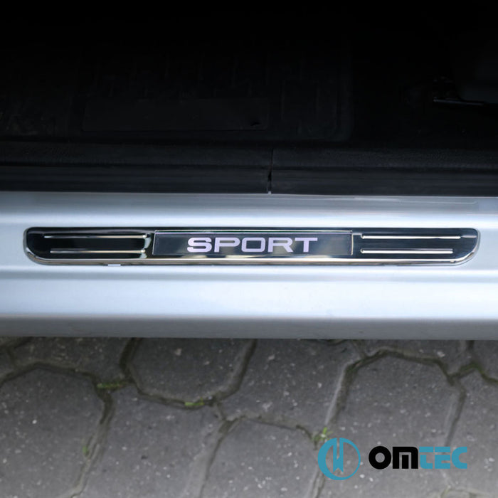 Door Sill (Illuminated-Sport-45cm) 4 Pcs. S.Steel - Volkswagen Passat - SD 3G(B8)  - (2015-2019)