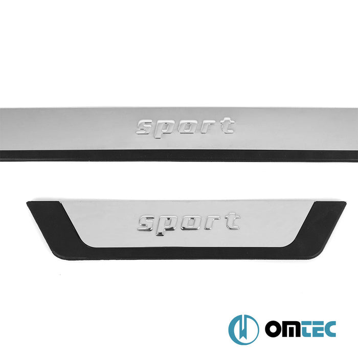 Seuil de porte - Sport-Flexill : Baguettes chromées en inox et ABS - 4 pièces - Renault Duster - SUV P1310  - (2024-)