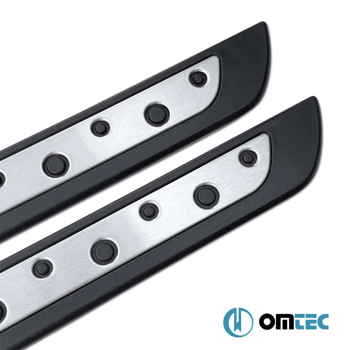 Dotsill Door Sill 2 Pcs. S.Steel+Abs - Fiat Bravo - HB 5D 198  - (2008-2015)