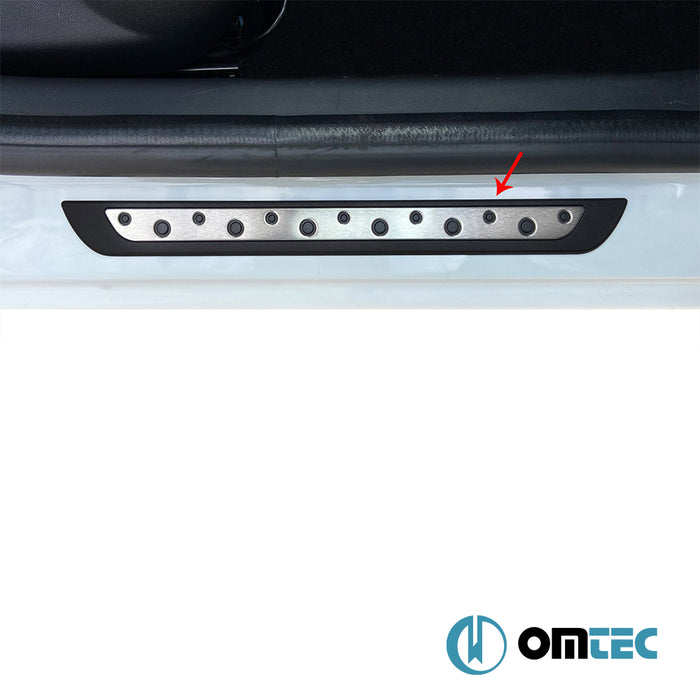 Dotsill Door Sill 2 Pcs. S.Steel+Abs - Fiat Bravo - HB 5D 198  - (2008-2015)