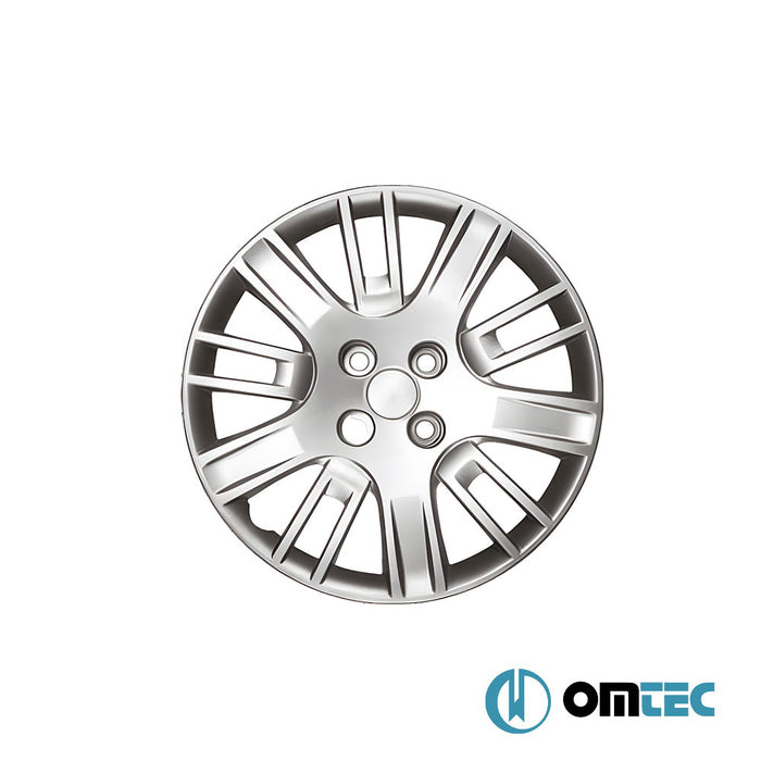 Hub Cap ABS 4 Pcs. 15ʺ Silver - Universal