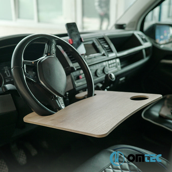 Car Wheel Desk V1 (Wooden) - Universal