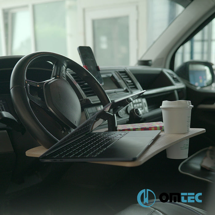 Car Wheel Desk V1 (Wooden) - Universal