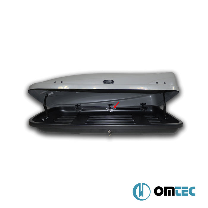 Roof Box (Gloss-Grey-350 LT-Double Side Opening) - Universal