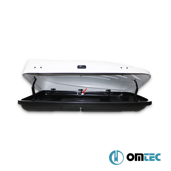 Roof Box (Gloss-White-350 LT-Double Side Opening) - Universal