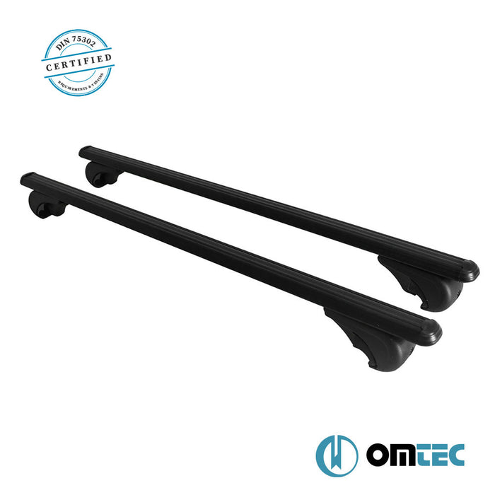 Roof Bar (Boldbar-Alpha V1-LITE) Black 2 Pcs. Alu. - Opel Frontera - SUV II  - (1998-2004)