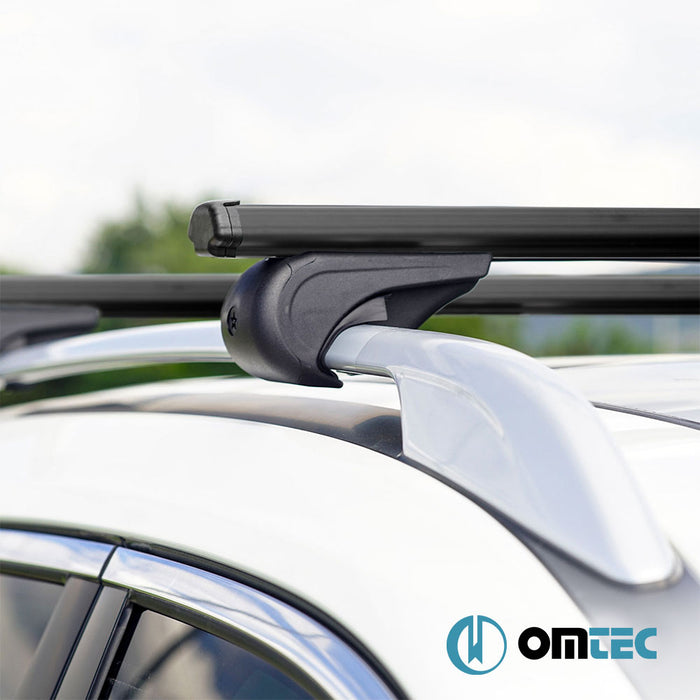 Roof Bar (Boldbar-Alpha V1-LITE) Black 2 Pcs. Alu. - Opel Frontera - SUV II  - (1998-2004)