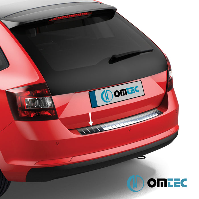 Rear Bumper Sill Cover S.Steel - Skoda Rapid Spaceback - HB 5D NH1  - (2012-)