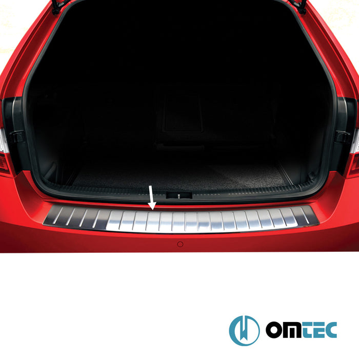 Rear Bumper Sill Cover S.Steel - Skoda Rapid Spaceback - HB 5D NH1  - (2012-)