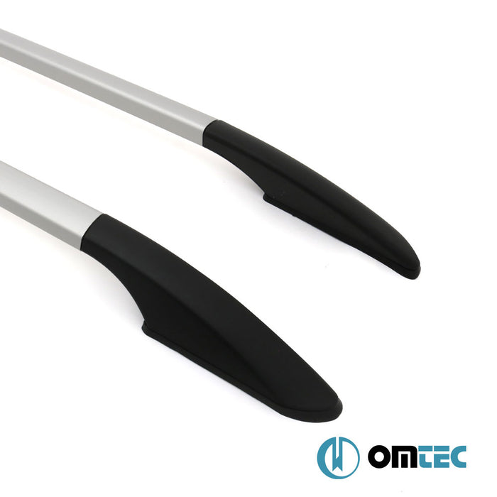 Barres de Toit Longitudinales (Solid-Vers. Démontable-Fixation en Vissage) Gris 4 pcs. Alu. (L2) - Mercedes-Benz Citan - MVN W420  - (2021-)