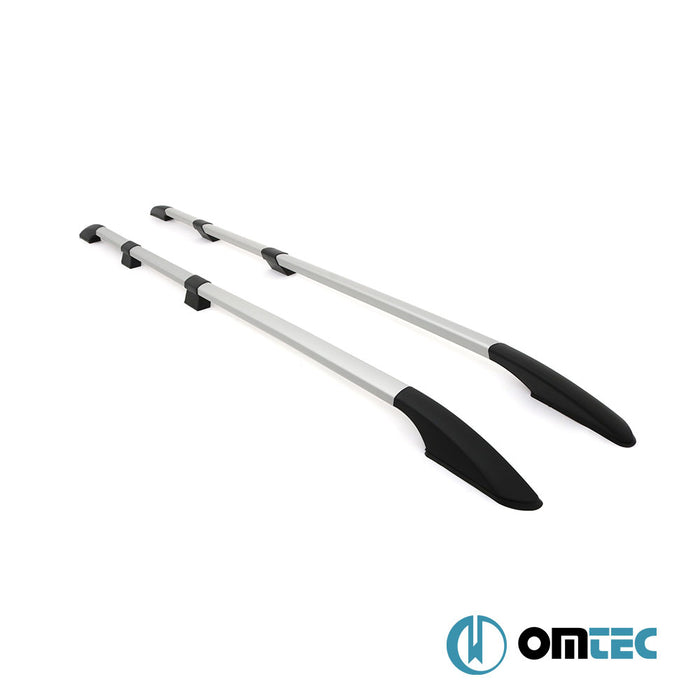 Barres de Toit Longitudinales (Solid-Vers. Démontable-Fixation en Vissage) Gris 6 pcs. Alu. (L2) - Ford Transit Connect - MVN SB  - (2021-)