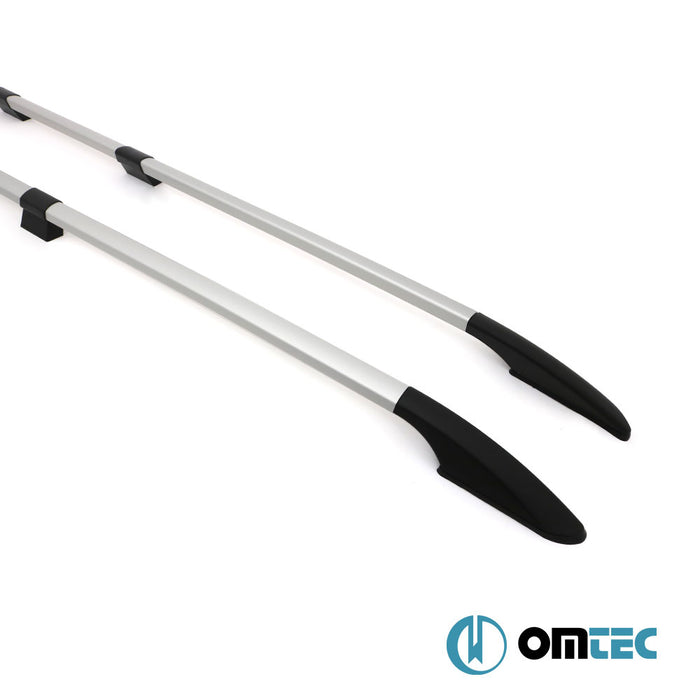 Barres de Toit Longitudinales (Solid-Vers. Démontable-Fixation en Vissage) Gris 6 pcs. Alu. (L2) - Ford Transit Connect - MVN SB  - (2021-)