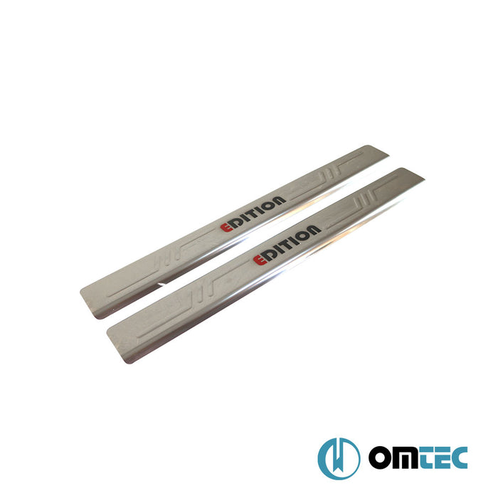 Digital Printed Edition Door Sill Cover 2 Pcs. Steel - Citroën Nemo - MVN 225L - (2008 - 2016)