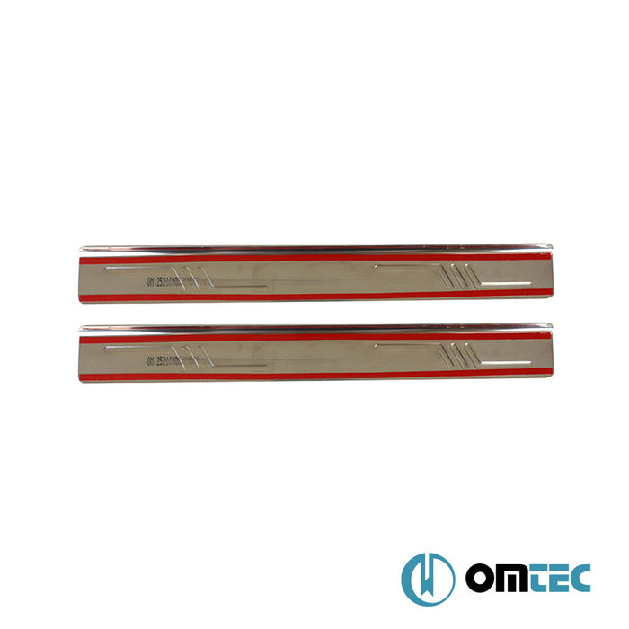 Digital Printed Edition Door Sill Cover 2 Pcs. Steel - Citroën Nemo - MVN 225L - (2008 - 2016)