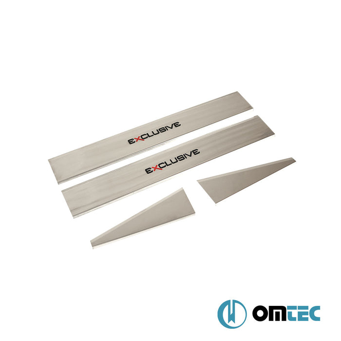 UV Baskılı Exclusive Kapı Eşiği 4 Prç. P.Çelik - Land Rover Freelander - SUV L359 - (2006 - 2014)