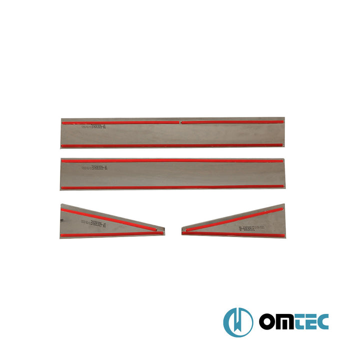 UV Baskılı Exclusive Kapı Eşiği 4 Prç. P.Çelik - Land Rover Freelander - SUV L359 - (2006 - 2014)