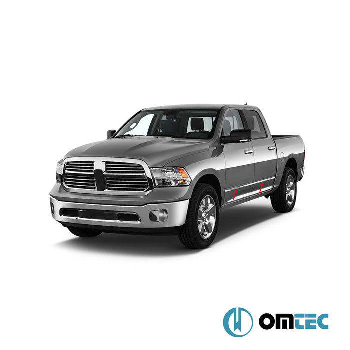 Yan Kapı Çıtası 4Prç. P.Çelik - Dodge Ram - PK IV  - (2009-2019)