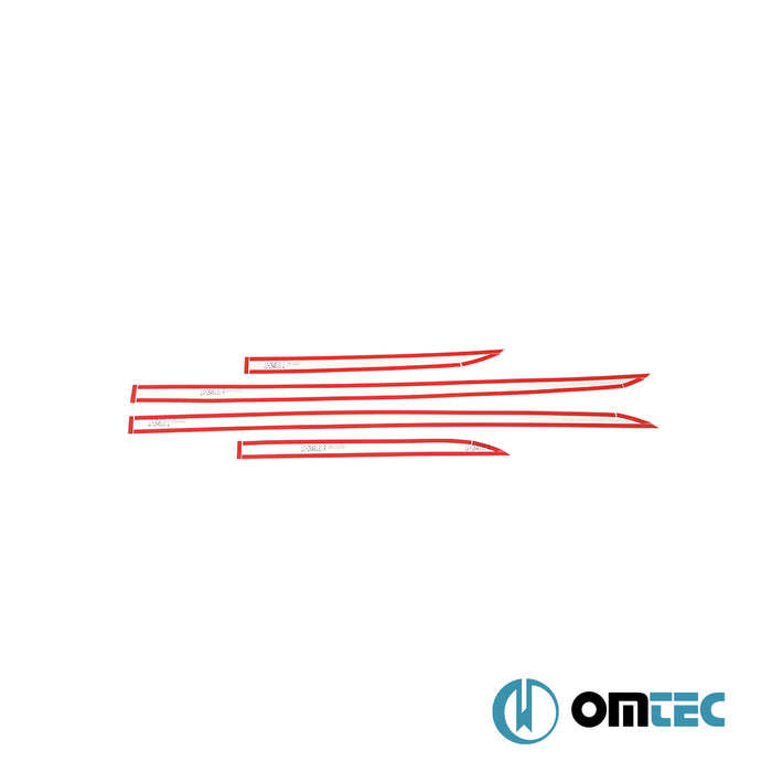 Side Door Streamer 4 Pcs. S.Steel (Gloss)  - Ford Kuga - SUV III  - (2020-)