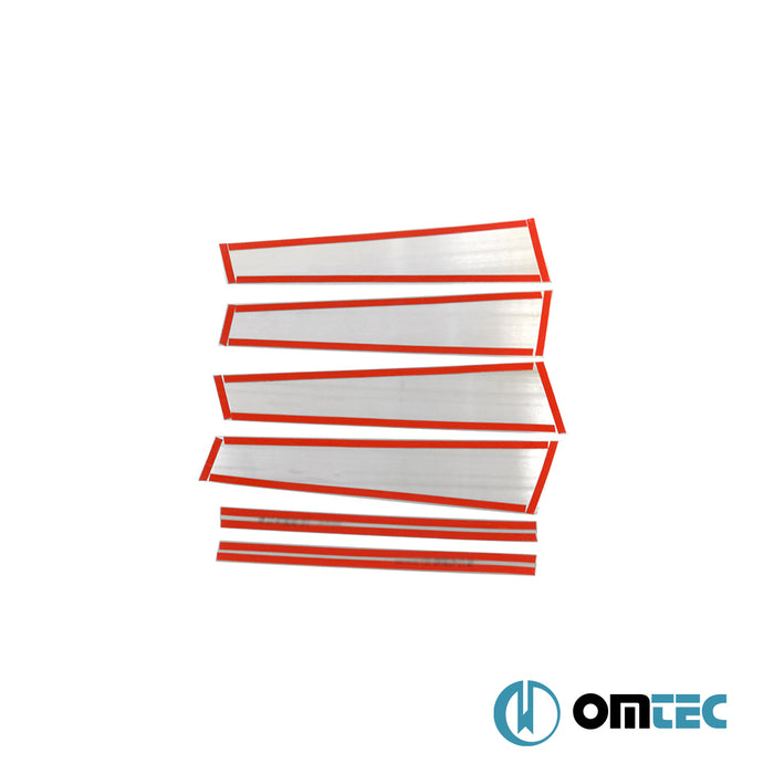 B-Pillar Cover 6 Pcs. S. Steel - Mercedes-Benz Glc Coupe - SUV C253  - (2015-2022)