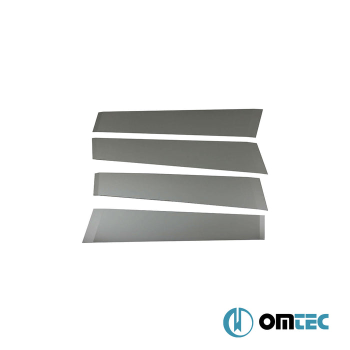 Montant B - Garniture en inox Noir - 4 Pcs - Toyota C-Hr - SUV AX10  - (2016-2023)