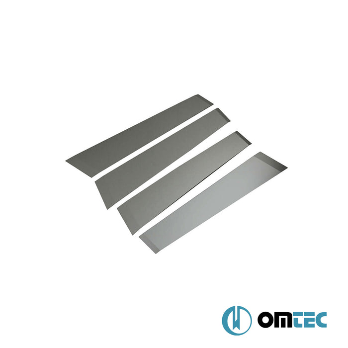 Montant B - Garniture en inox Noir - 4 Pcs - Toyota C-Hr - SUV AX10  - (2016-2023)