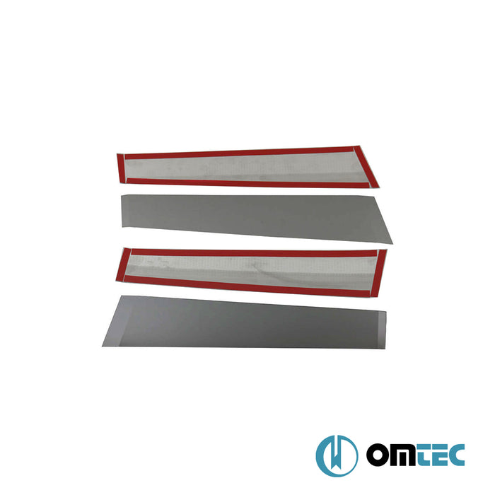 Montant B - Garniture en inox Noir - 4 Pcs - Toyota C-Hr - SUV AX10  - (2016-2023)