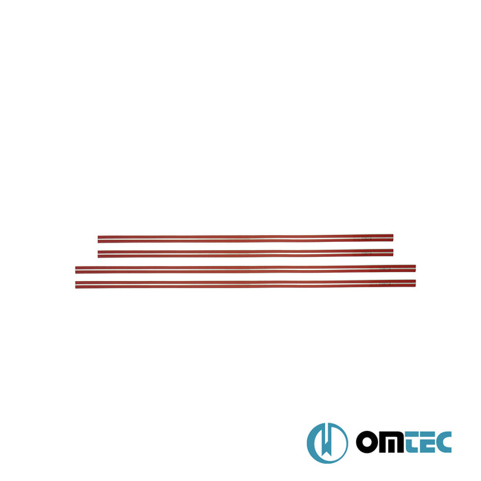 Porte latérale - Baguettes chromées en inox - 4 pièces - Toyota Tacoma - PK N220  - (2005-2015)