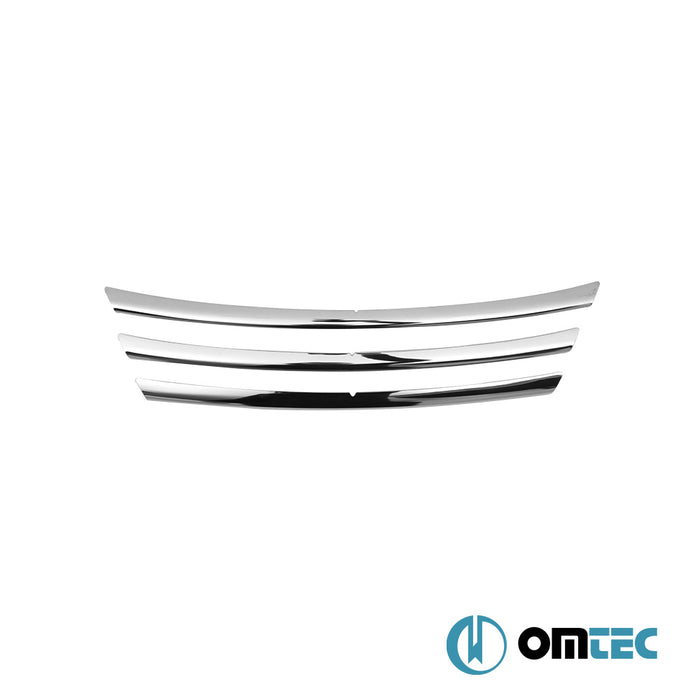 Grille de calandre - Baguettes chromées en inox (Brillant) - 3 pièces - Hyundai İ30 - HB 5D GD - (2012 - 2016)