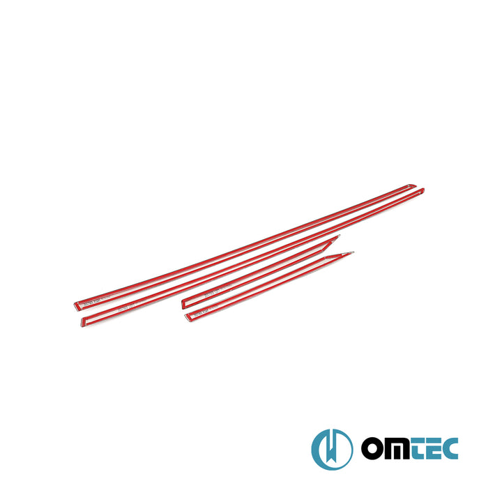 Porte latérale - Baguettes chromées en inox - 4 pièces - Lexus Ct - HB 5D ZWA10  - (2011-)