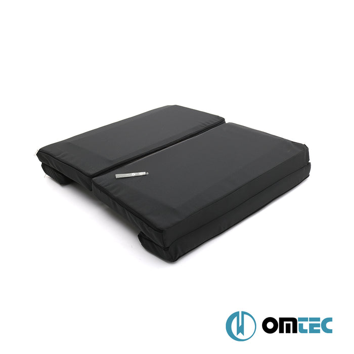 Matelas de Cabine Pliable (Noir) 1 Pc. Conduite à gauche (6 cm Mousse/22 Densité/ 1.8 cm MDF) - Ford Transit Custom - VAN V362  - (2013-2023)