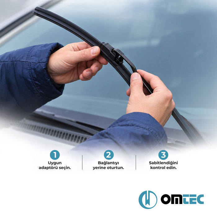 Volvo V60 - SW II - (2019 - ) - Ön Silecek Takımı 2'li Muz Tipi - 60 cm + 50 cm