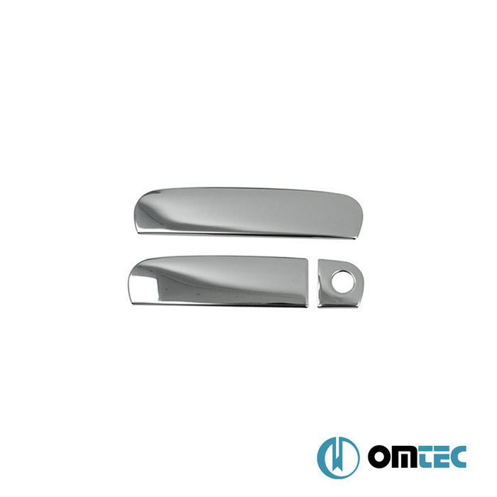 Door Handle Cover 2 Door 3 Pcs. (H1) S.Steel (Gloss) - Audi A3 - HB 3D 8P PRE-FL - (2004 - 2008)