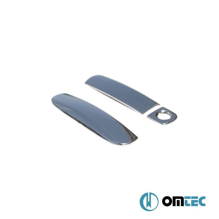 Door Handle Cover 2 Door 3 Pcs. (H1) S.Steel (Gloss) - Audi A3 - HB 3D 8P PRE-FL - (2004 - 2008)