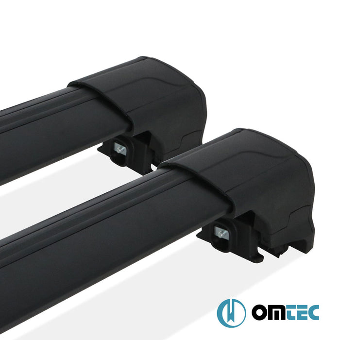 Barres De Toit Transversales (Elegance-V2) Noir 2 Pcs. Alu. - Audi Q7 - SUV 4L - (2006 - 2015)