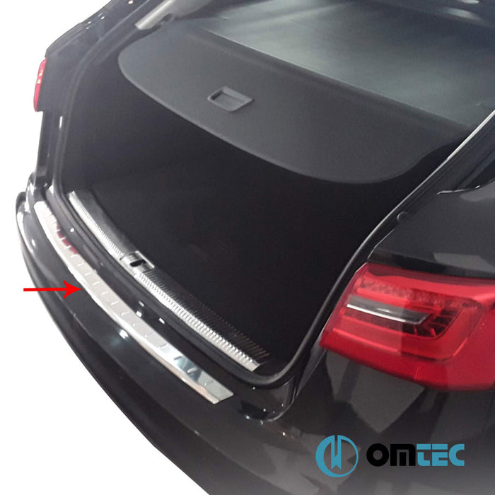 Rear Bumper Sill Cover S.Steel (Gloss) - Audi Q5 - SUV 80A - (2017 - )