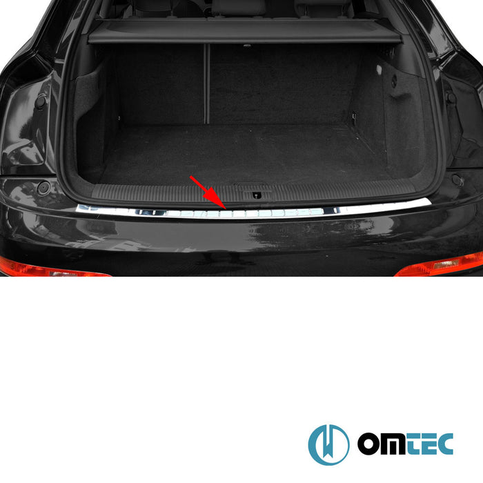 Rear Bumper Sill Cover S.Steel (Gloss) - Audi Q3 - SUV 8U - (2011 - 2018)