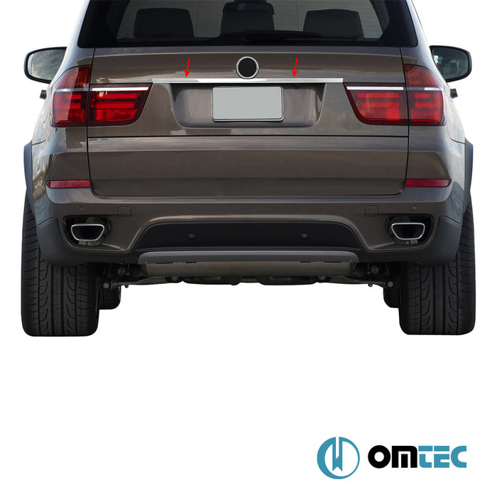 Rear Grab Handle Cover (Upper Nr Plate) S.Steel (Gloss) - Bmw X5 - SUV E70 - (2006 - 2013)