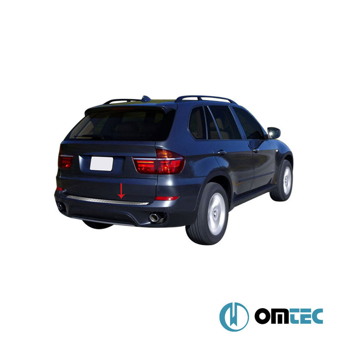 Rear Bumper Sill Cover S.Steel (Brushed) - Bmw X5 - SUV E70 - (2006 - 2013)