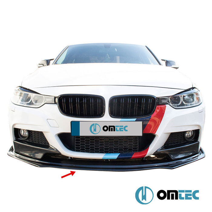 Front Splitter (Black) ABS - Bmw 3 Series - SD F30 - (2011 - 2019)