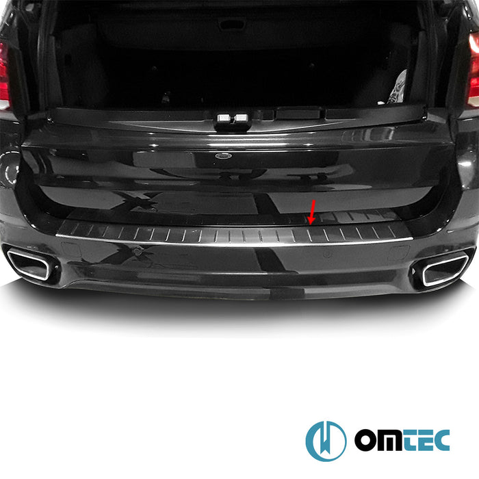 Rear Bumper Sill Cover S.Steel (Brushed) - Bmw X5 - SUV F15 - (2014 - 2018)