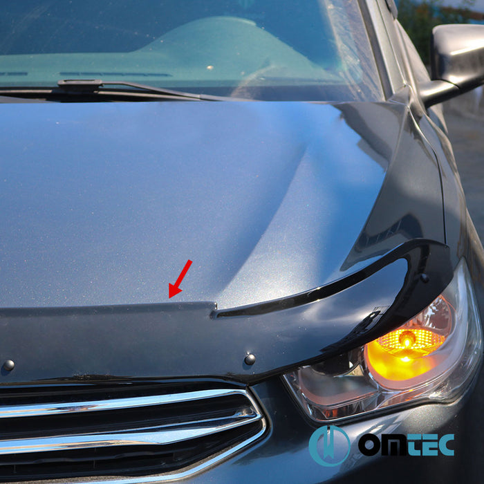 Bonnet Deflector (Black) ABS - Citroën C-Elysee - SD - (2012 - )