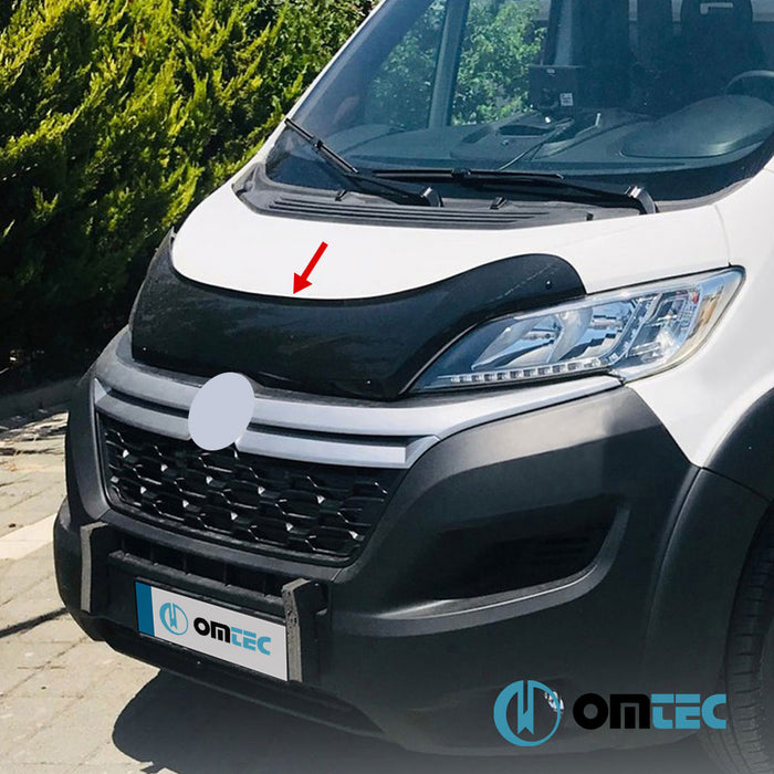 Bonnet Deflector (Black) ABS - Citroën Jumper - VAN X250 FL - (2014 - )