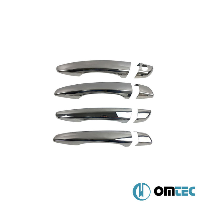 Door Handle Cover 4 Door 8 Pcs. (H1-EU) S.Steel (Gloss) - Opel Corsa - HB 5D G2J0 - (2020 - )