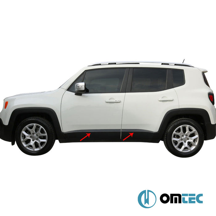 Side Door Streamer 4 Pcs.(Carbon) - Jeep Renegade - SUV BU - (2015 - )