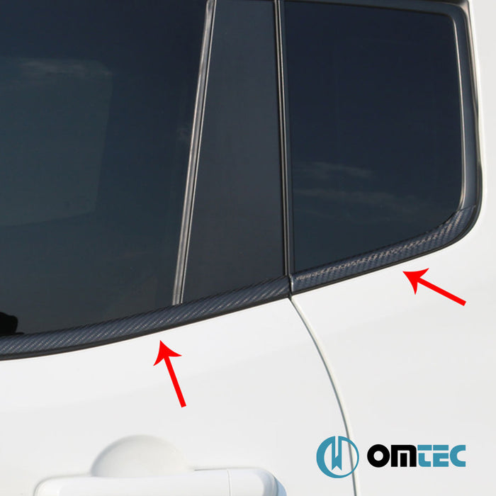 Window Trim Cover 6 Pcs.(Carbon) - Jeep Renegade - SUV BU - (2015 - )